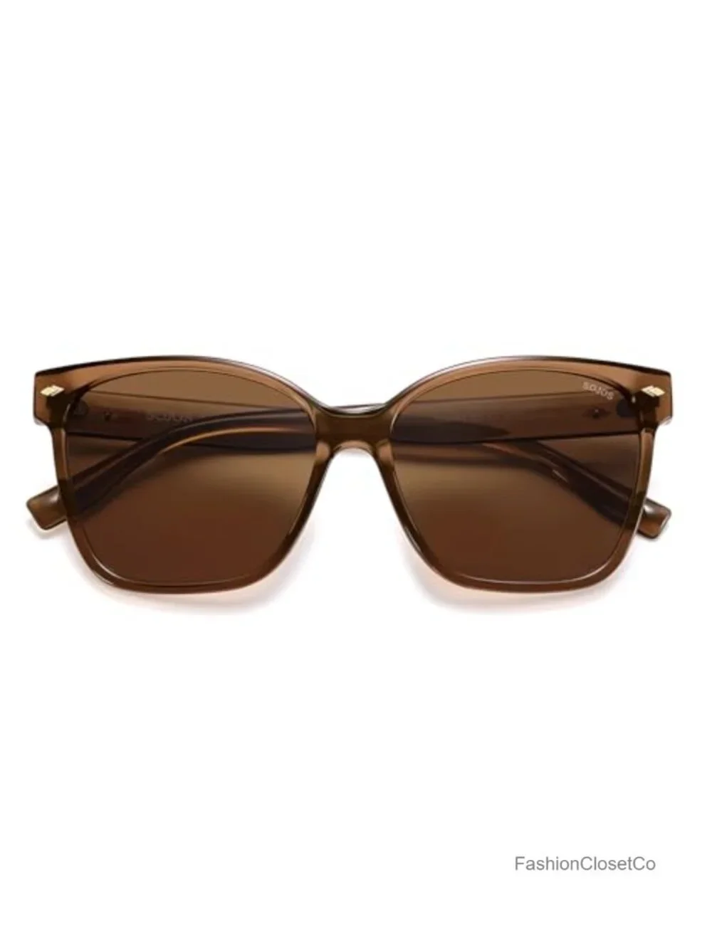Trendy Square Oversized Polarized Sunglasses UV400 Protection